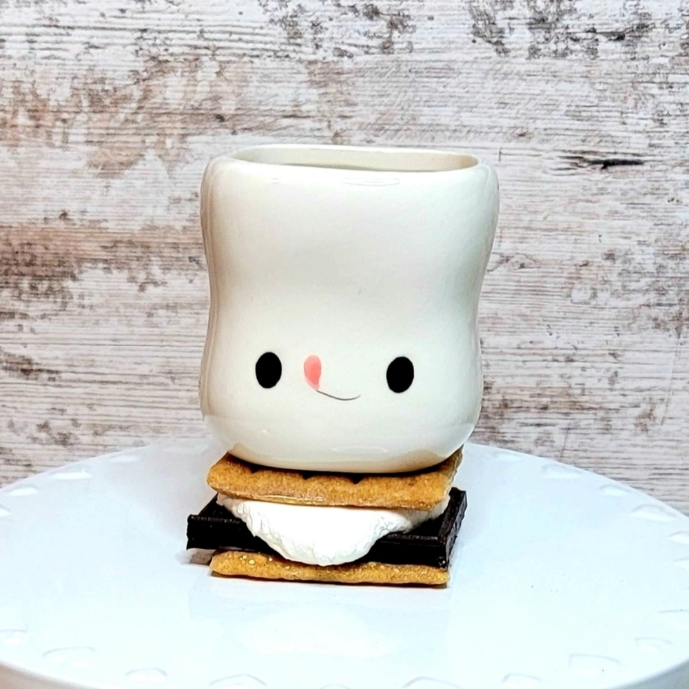 One Silly Face Boy 2.75" Ceramic Marshmallow Mugs for Tiered Trays (180D size)